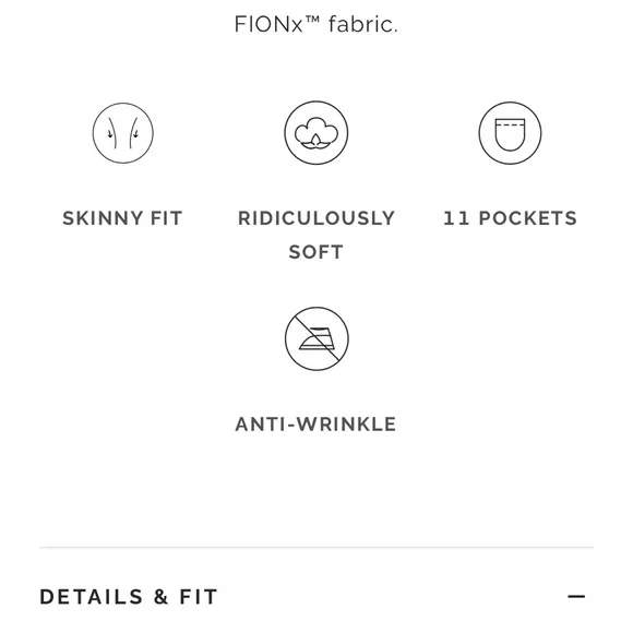 EUC Figs Scrubs *Yola Skinny Pants-Dark space Grey - Picture 4 of 5